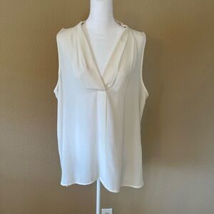 Vince Camuto Cream Sleeveless Blouse